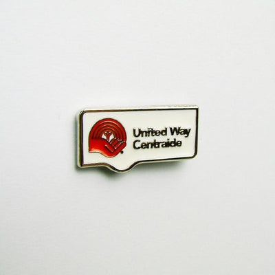 United Way | Centraide Lapel Pin With Colour Fill - Universal Promotions Universelles
