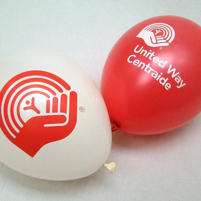 Set of assorted United Way Balloons - Universal Promotions Universelles